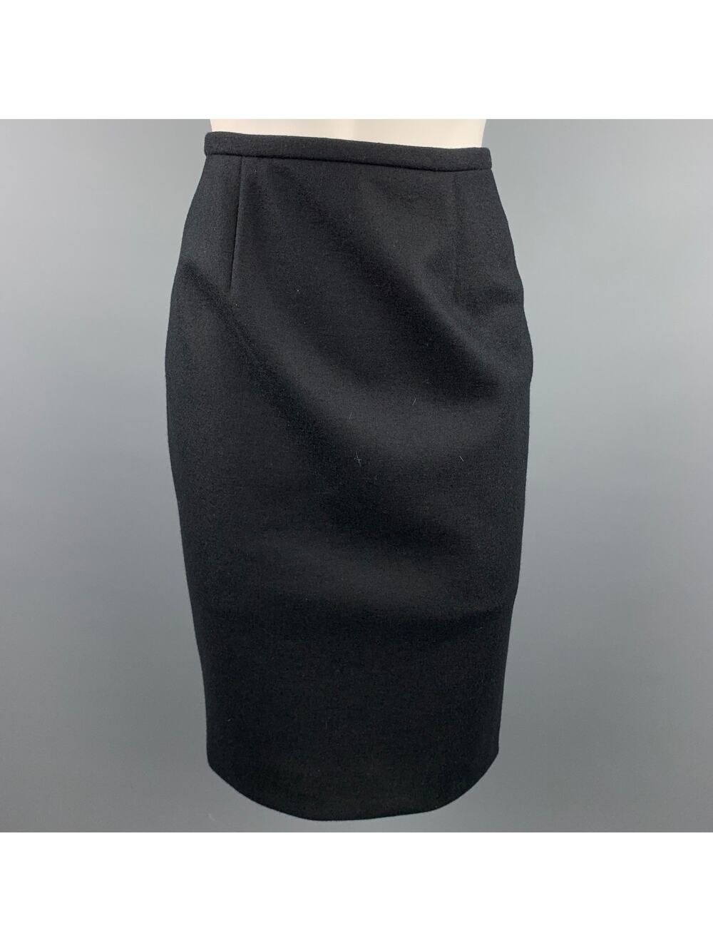 BARBARA TFANK Size 4 Black Pencil Skirt